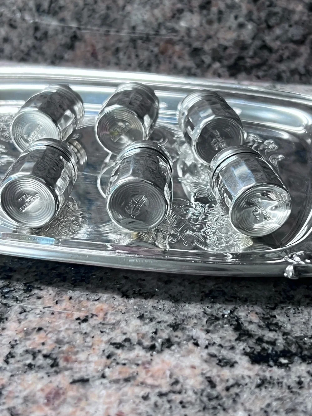 Vintage Vincent Lollo NewYork Sterling Silver salt and pepper shaker, total 6